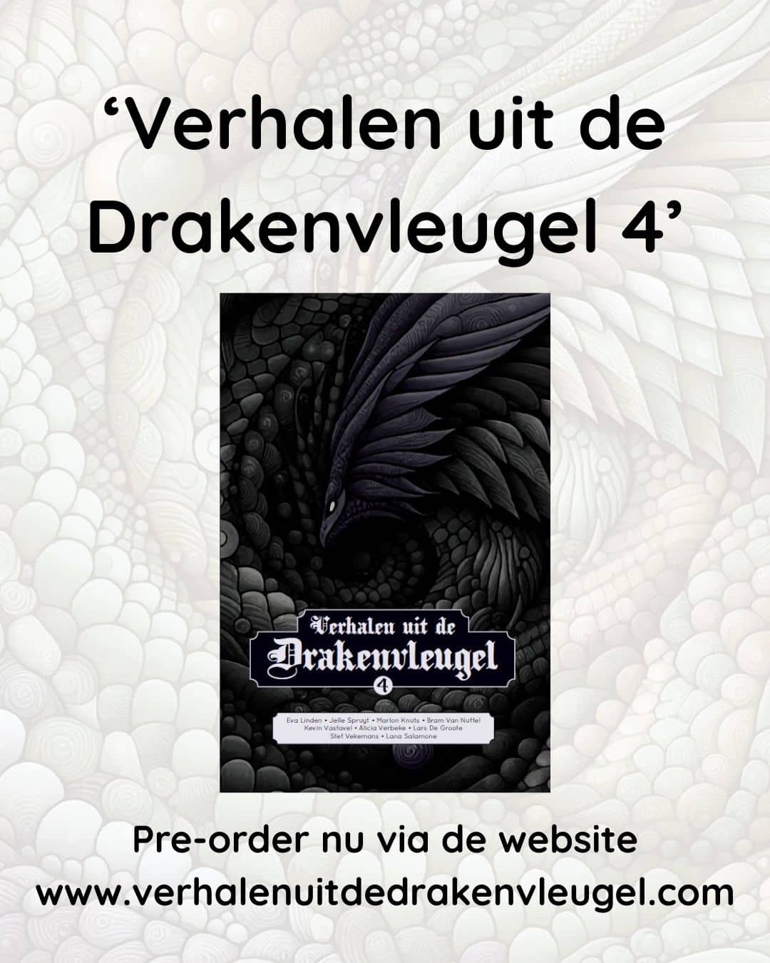 Cover-Werbung für Verhalen uit de Drakenvleugel 4, eine niederländische Fantasy-Anthologie, die von Dungeons & Dragons inspiriert ist.